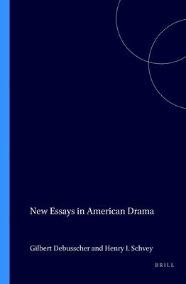 New Essays in American Drama