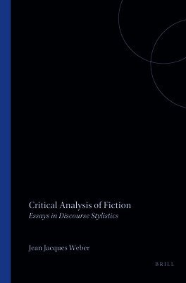 Jean Jacques Weber - Critical Analysis of Fiction, Häftad