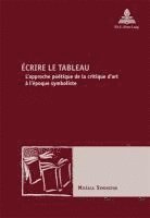 bokomslag Ecrire le tableau