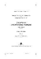 Ministère Des Affaires Étrangè, Ministère Des Affaires Étrangères, Ministere Des Affaires Etrange, Ministere Des Affaires Etrangeres - Documents Diplomatiques Français, Inbunden
