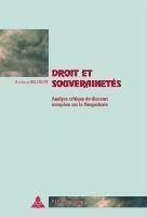 bokomslag Droit Et Souverainetes