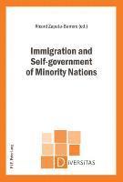 Zapata-Barrero-R, Ricard Zapata-Barrero - Immigration and Self-government of Minority Nations, Häftad