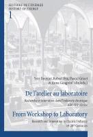 bokomslag De latelier au laboratoire / From Workshop to Laboratory