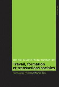 bokomslag Travail, Formation Et Transactions Sociales