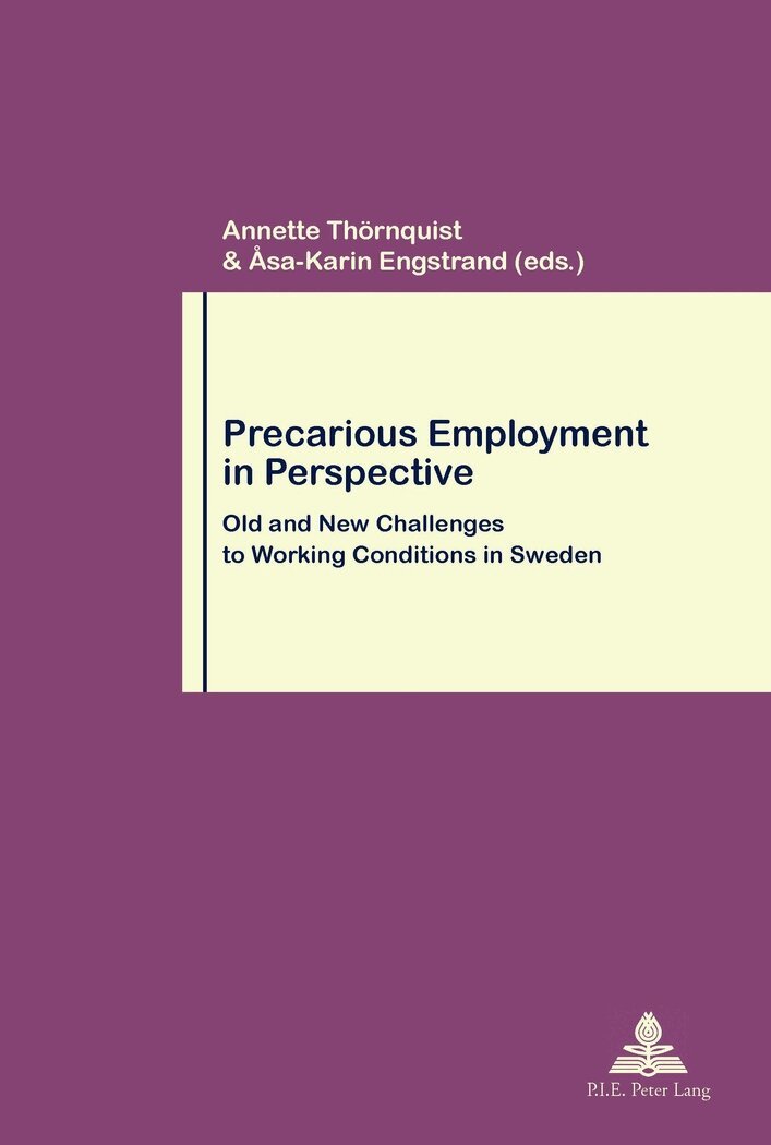 Thornquist-A, Annette Thörnquist, Åsa-Karin Engstrand - Precarious Employment in Perspective, Häftad