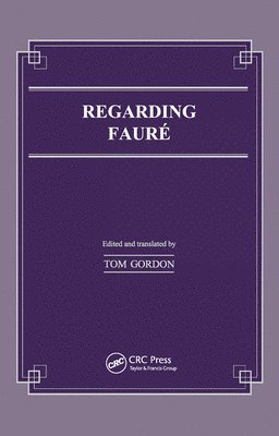 bokomslag Regarding Faure