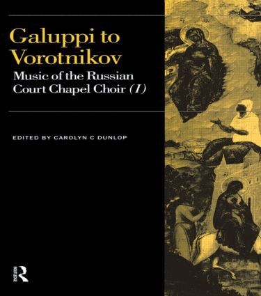 Carolyn C. Dunlop - Galuppi to Vorotnikov, Inbunden