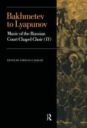 Carolyn C. Dunlop - Bakhmetev to Lyapunov, Inbunden