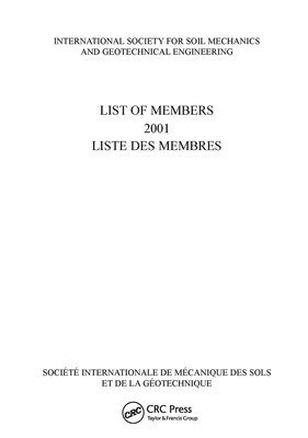 List of Members 2001: ISSMGE 1