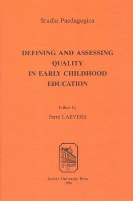 bokomslag Defining And Assessing Quality In Early Childhood Education