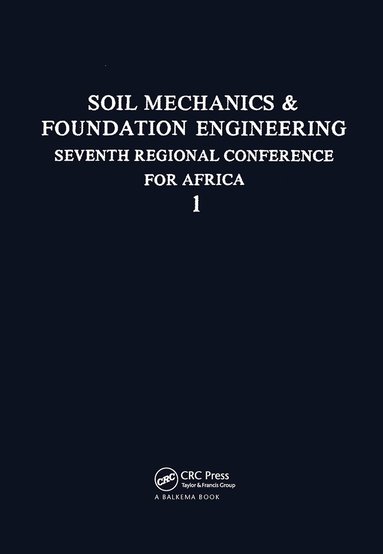 Gidigasu, M.D. Gidigasu, A.A. Hammond, J.O. Gogo - 7th Regional African Conference on Soil Mechanics, volume 1, Inbunden