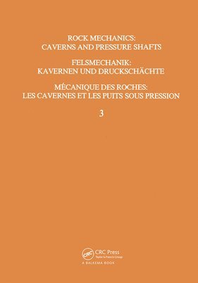 bokomslag Rock Mechanics: Caverns and Pressure Shafts, Volume 3