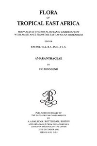 bokomslag Flora of Tropical East Africa -Amaranthaceae (1985)