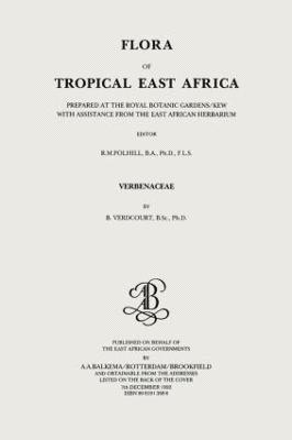 bokomslag Flora of Tropical East Africa - Verbenaceae (1992)