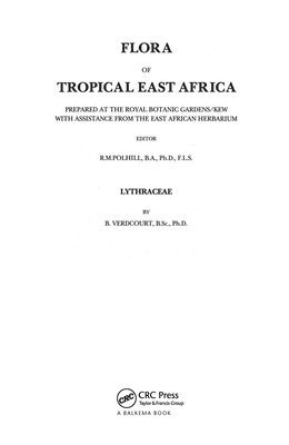 Flora of Tropical East Africa - Lythraceae (1994) 1
