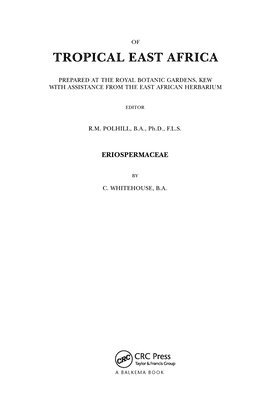 Flora of Tropical East Africa - Eriospermaceae (1996) 1
