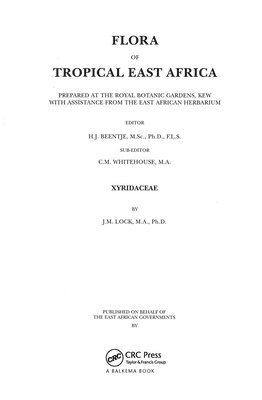 bokomslag Flora of Tropical East Africa - Xyridaceae (1999)