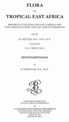 bokomslag Flora of Tropical East Africa - Dennstaetiacea (2000)