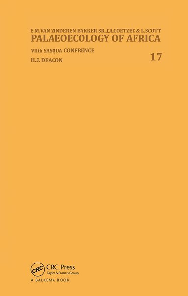 J.A. Coetzee, E.M. van Zinderen Bakker - Palaeoecology of Africa, volume 17, Inbunden