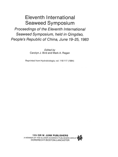 bokomslag Eleventh International Seaweed Symposium