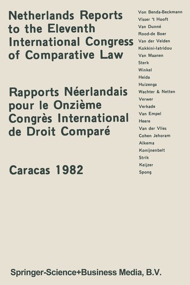 bokomslag Netherlands Reports to the XIth International Congress of Comparative Law Caracas 1982