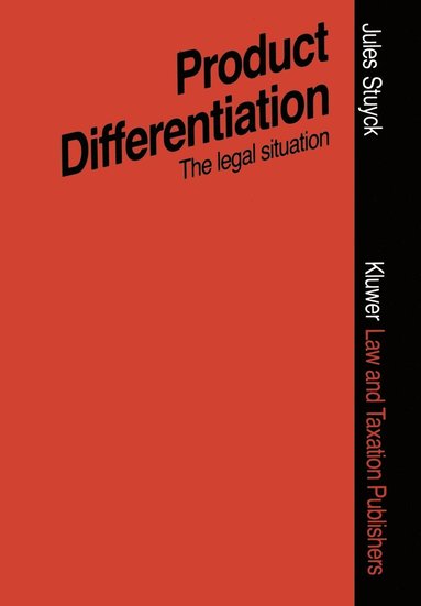 bokomslag Product Differentiation in Terms of Packaging Presentation, Advertising, Trade Marks, Etc.: An Assessment of the Legal Situation Regarding Pharmaceuti