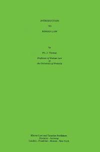 bokomslag Introduction to Roman Law