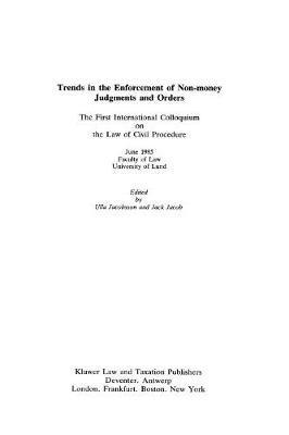 bokomslag Trends in the Enforcement of Non-Money Judgments and Orders