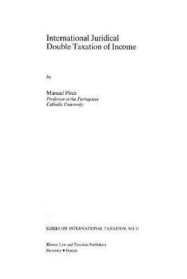 International Judicial Double Taxation of Income 1