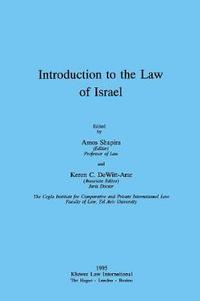 bokomslag Introduction to the Law of Israel