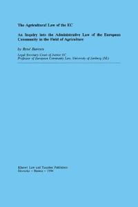 bokomslag Agricultural Law of the EC