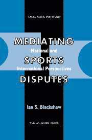 bokomslag Mediating Sports Disputes:National and International Perspectives