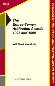 bokomslag The Eritrea-Yemen Arbitration Awards 1998 and 1999