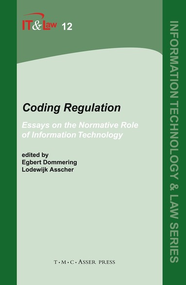 Egbert Dommering, Lodewijk Asscher - Coding Regulation, Inbunden