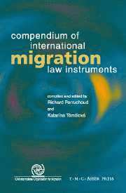 Richard Perruchoud, Katarina Tomolova, Katarina Tömölova - Compendium of International Migration Law Instruments, Häftad