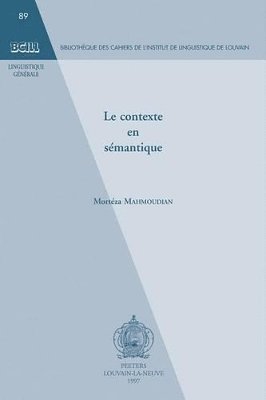 M. Mahmoudian - Le contexte en sémantique, Häftad