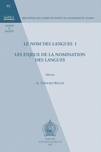 bokomslag Le nom des langues I