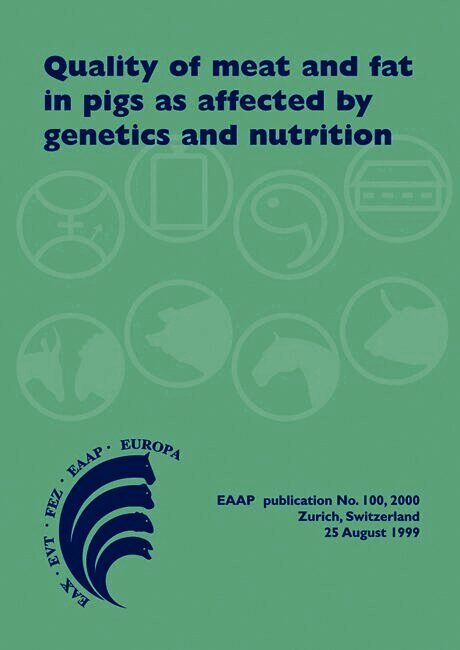 Quality of meat and fat in pigs as affected by genetics and nutrition