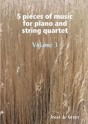5 pieces of music for piano and string quartet Volume 3 1