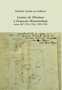 bokomslag Lettres de Diotime  Franois Hemsterhuis III