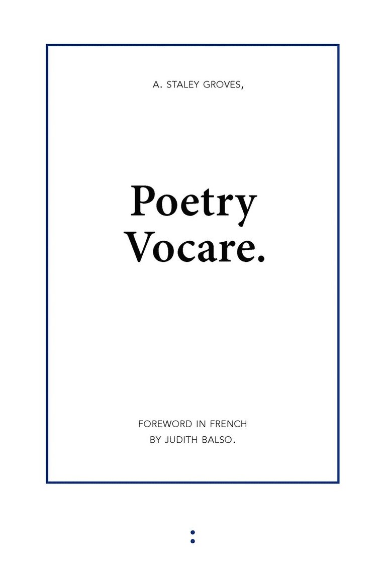 Poetry Vocare 1