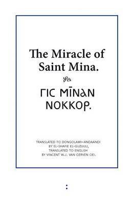 bokomslag The Miracle of Saint Mina