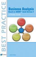 Business Analysis Based on BABOK Guide Version 2 - A Pocket Guide 1