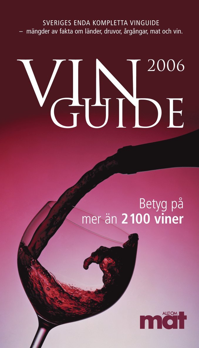 Allt om mat. Vinguide 2006, Häftad