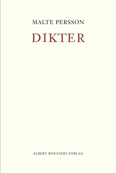 Malte Persson - Dikter, Inbunden