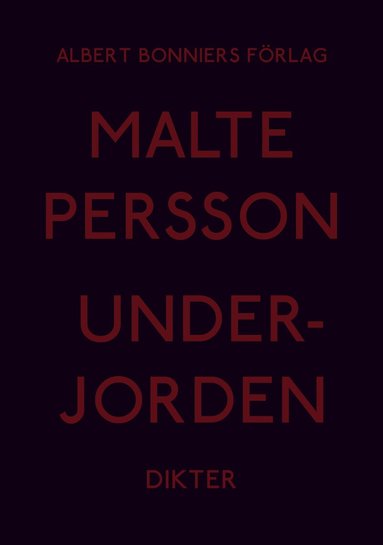 Malte Persson - Underjorden, Inbunden