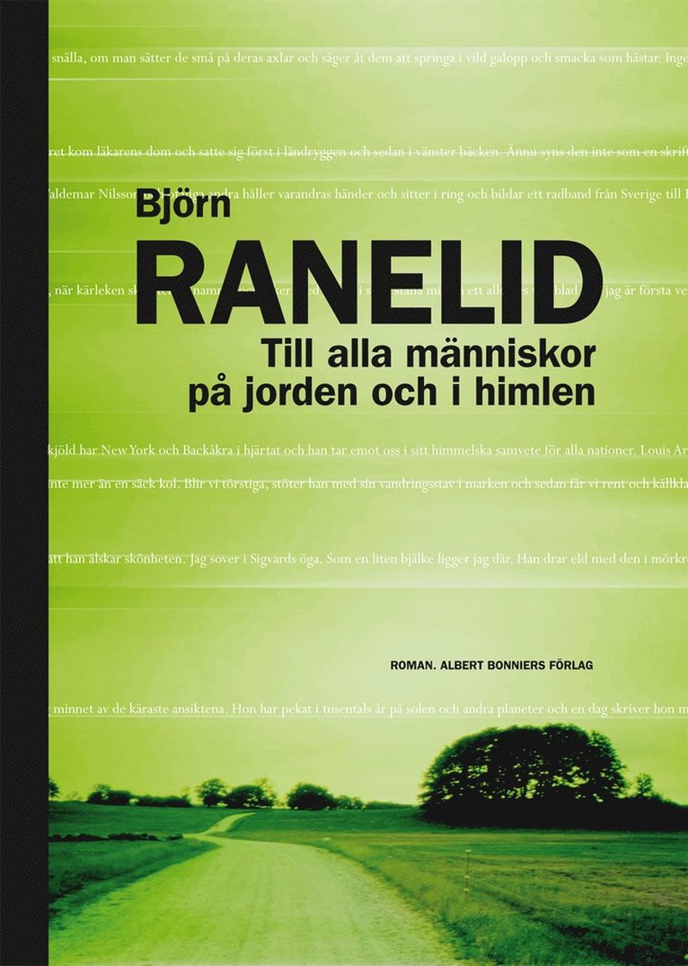 Björn Ranelid - Till alla människor på jorden och i himlen, Kartonnage