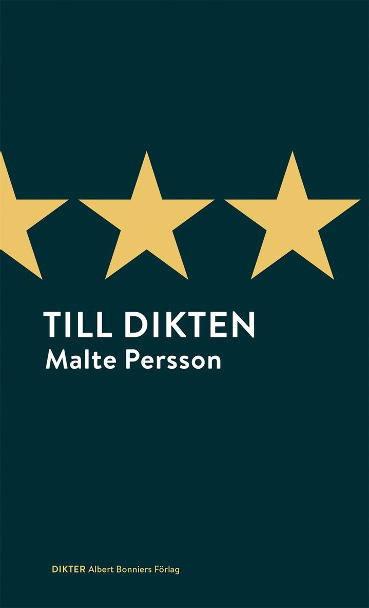 Malte Persson - Till dikten, Inbunden