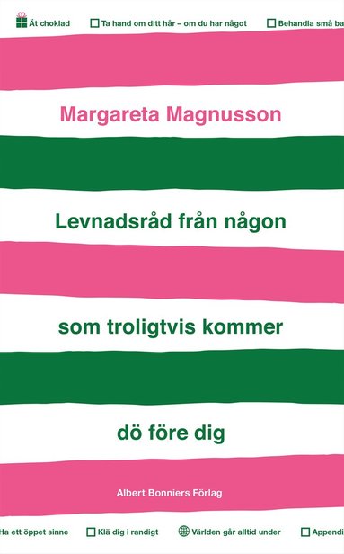 bokomslag Levnadsråd från någon som troligtvis kommer dö före dig