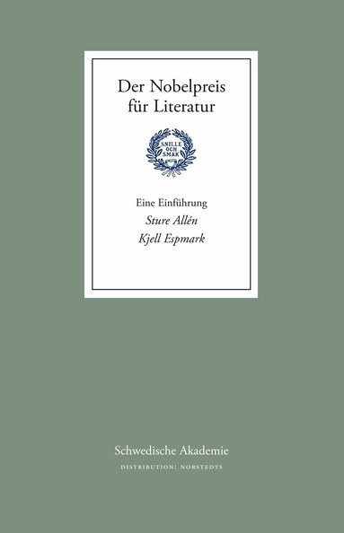 Sture Allén, Kjell Espmark - Der Nobelpreis für Literatur - Eine Einführung, Häftad